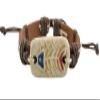 1 Piece Women's Men's Fashion Strand Bracelet 5005 Tribe Style Fish Bone Leather Braided Adjustable view 1