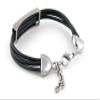 1 Piece Women's Men's Fashion Strand Bracelet 6019 LOVE Strip Leather Braided Adjustable view 2