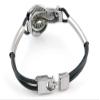 1 Piece Women's Men's Fashion Strand Bracelet 6052 Cobra Leather Braided Adjustable view 2
