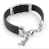 1 Piece Women's Men's Fashion Strand Bracelet 6061 Skull Cross Leather Braided Adjustable view 2