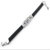 1 Piece Women's Men's Fashion Strand Bracelet 6061 Skull Cross Leather Braided Adjustable view 3