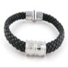 1 Piece Women's Men's Fashion Strand Bracelet 6076 Beads Leather Braided Adjustable view 1