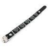 1 Piece Women's Men's Fashion Strand Bracelet 7015 R Wing Shield Leather Braided Adjustable view 3