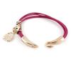 1 Piece Women's Men's Fashion Strand Bracelet 8069 Golden Handbag Leather Braided Adjustable view 3