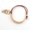 1 Piece Women's Men's Fashion Strand Bracelet 8073 Hollow Owl Leather Braided Adjustable view 2