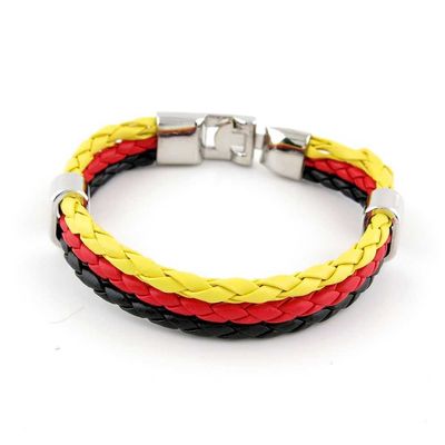 1 Piece Women's Men's Fashion Strand Bracelet 8087G Weave Plait Leather Braided Adjustable