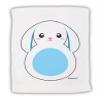 TOOLOUD Cute Bunny with Floppy Ears - Blue Micro Terry Sport Towel 11" x 18" view 1