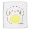 TOOLOUD Cute Bunny with Floppy Ears - Yellow Micro Terry Sport Towel 11" x 18" view 1