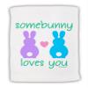 TOOLOUD Somebunny Loves You Micro Terry Sport Towel 11" x 18" view 1