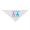 TOOLOUD Somebunny Loves You Printed White Dog Bandana 26" view 1