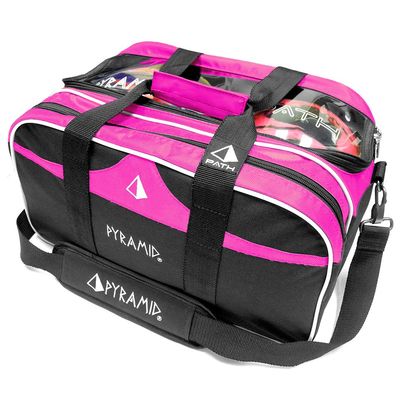 Pyramid Path Double Tote Plus Clear Top Bowling Bag (Holds Shoes)