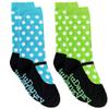 juDanzy baby & toddler & girls tall knee high socks Ballet, Mary Jane, Chevron (2 or 4 pk) (4-6 Years, Lime & Turquoise Polka Dot) view 1