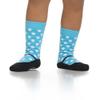 juDanzy baby & toddler & girls tall knee high socks Ballet, Mary Jane, Chevron (2 or 4 pk) (4-6 Years, Lime & Turquoise Polka Dot) view 2