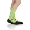 juDanzy baby & toddler & girls tall knee high socks Ballet, Mary Jane, Chevron (2 or 4 pk) (4-6 Years, Lime & Turquoise Polka Dot) view 3