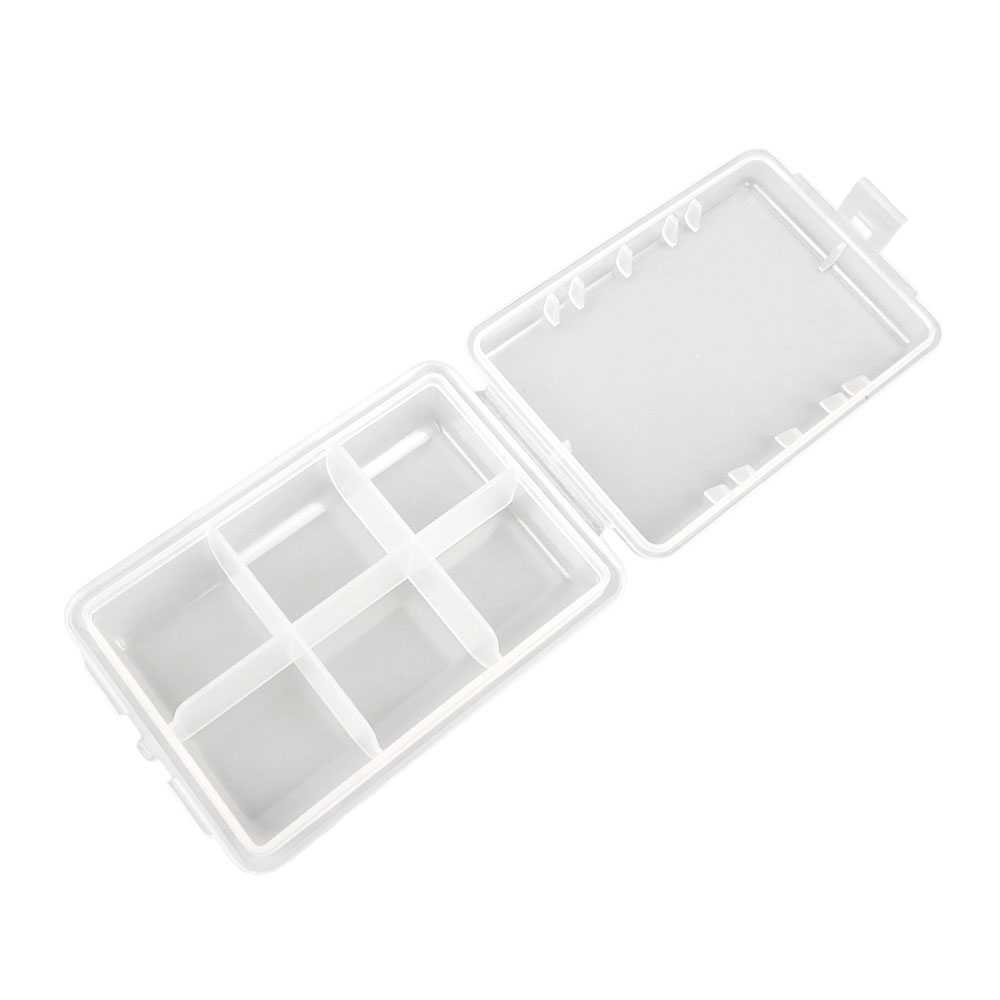 10 Pieces Clear Beads Tackle Box 002 Fishing Lure Jewelry Nail Art Small Parts Display Plastic transparent Case Storage Organizer Containers