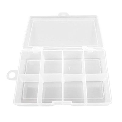 10 Pieces Clear Beads Tackle Box 012 Fishing Lure Nail Art Small Parts Plastic transparent Case Storage Organizer Containers kisten boxen boite