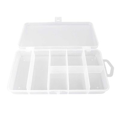 10 Pieces Clear Beads Tackle Box 031 Fishing Lure Jewelry Nail Art Small Parts Display Plastic transparent Case Storage Organizer Containers