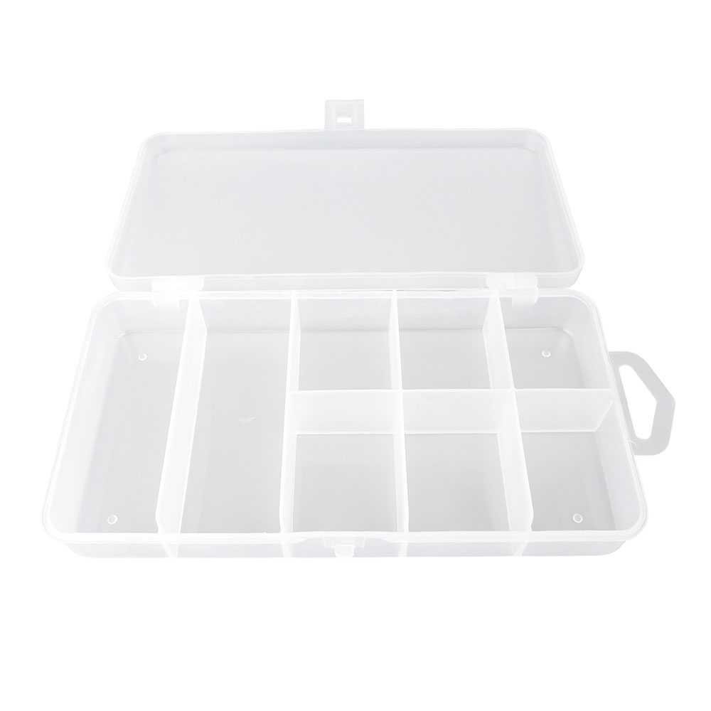 10 Pieces Clear Beads Tackle Box 031 Fishing Lure Jewelry Nail Art Small Parts Display Plastic transparent Case Storage Organizer Containers