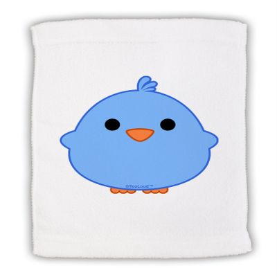 TOOLOUD Cute Little Chick - Blue Micro Terry Sport Towel 11" x 18"