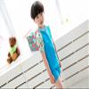 Childrens Uv Protection Swimsuit One-Piece Rash Guard (Blue, XL(Height:4'3"-4'7"))