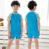 Childrens Uv Protection Swimsuit One-Piece Rash Guard (Blue, XL(Height:4'3"-4'7")) view 4