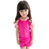 Childrens Uv Protection Swimsuit One-Piece Rash Guard (Rose red, 3XL(Height:4'11"-5'2")) view 1