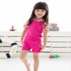 Childrens Uv Protection Swimsuit One-Piece Rash Guard (Rose red, 3XL(Height:4'11"-5'2")) view 2