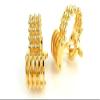 1 Pair Men's Cufflinks ID150753 Golden Chain Cuff Links Cadeaux Mariage Partie Chemise Tissu Shirt Party Bouton Classique view 1