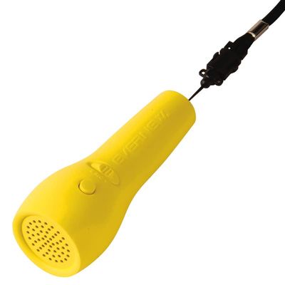 EVERNEW Yellow Whistle, 100 Pieces, ABS Resin, 2.4x5.1 inches