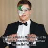 Half Face Masquerade Mask For Men Phantom Of The Opera Mask for Masquerade Party, Venetian Party, Mardi Gras, Halloween & Cosplay (Green/Silver) view 4