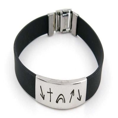 1 Piece Women's Men's Fashion Strand Bracelet Leather Handmade 1078 Direction Symbols Braided Bangle