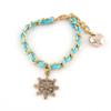 1 Piece Women's Men's Fashion Strand Bracelet Leather Handmade 8062 Rudder Heart Braided Bangle view 1