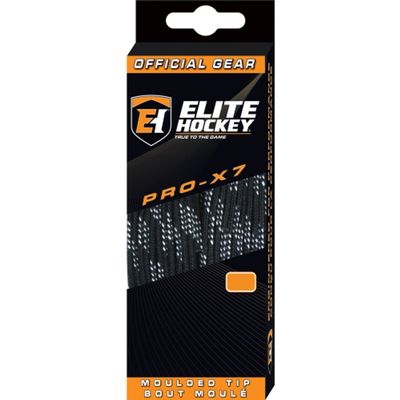 Elite Hockey PRO-X7 Skate Laces (X7-Black, 72")