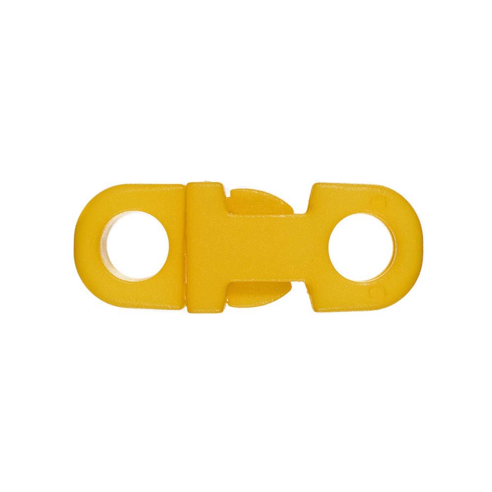 Paracord Planet Breakaway Side Release Buckles - 5 mm Diameter (Yellow, 20-Pack)