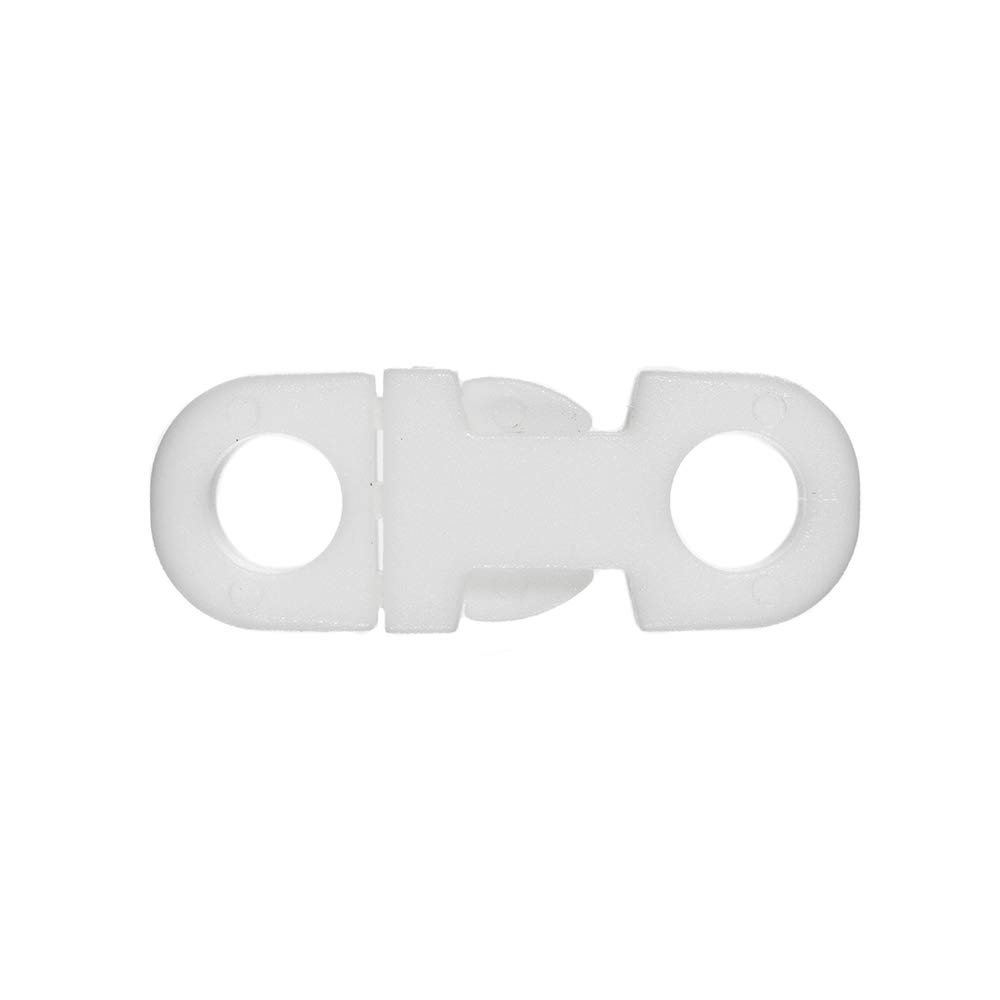 Paracord Planet Breakaway Side Release Buckles - 5 mm Diameter (White, 20-Pack)