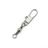 210 Pieces Test 10kg Cross Lock ID005-14 Swivel Fishing Tackle Fly Rings Coast Lock Snap Solid Ring Rolling Coastlock Sea Hooks Lures Ball Bearing Peche Pivot view 2
