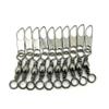 10 Pieces Test 23kg Cross Lock ID004-1I0 Swivel Fishing Tackle Fly Rings Coast Lock Snap Solid Ring Rolling Coastlock Sea Hooks Lures Ball Bearing Peche Pivot view 1