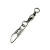 10 Pieces Test 23kg Cross Lock ID004-1I0 Swivel Fishing Tackle Fly Rings Coast Lock Snap Solid Ring Rolling Coastlock Sea Hooks Lures Ball Bearing Peche Pivot view 2