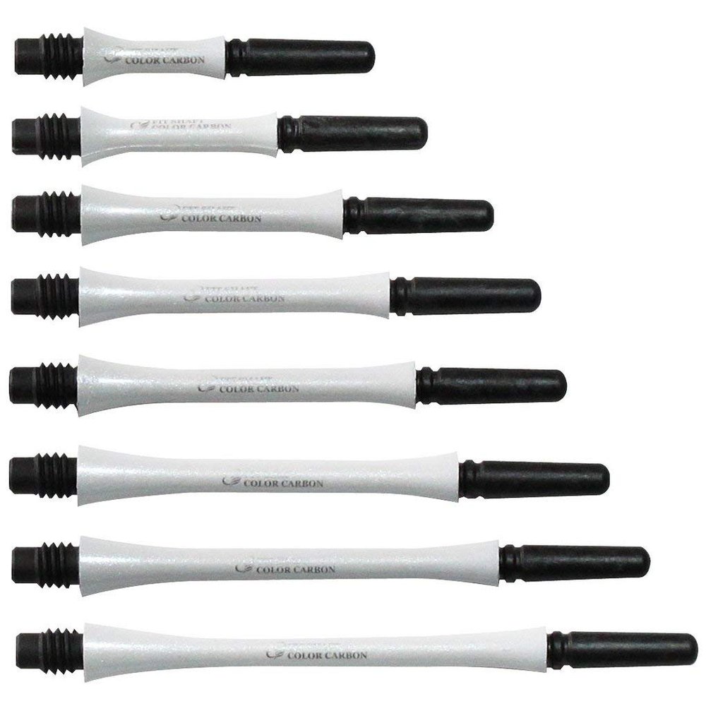 NineDartOut Fit Shaft Carbon White Pearl Slim 4 Pack (Spinning) (#8-42.5mm Extra Long Plus)