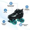 Sure-Grip GT50 Motion Roller Skates | Stylish Outdoor Skates for Men & Women | Nylon Composite with Motion 62mm Wheels & ABEC-5 Bearings - Solid, Comfortable and Lightweight view 4