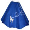 3 BIG NOTES - Children Felt Poodle Skirt Size Small/Medium (Waist: 20"- 26") (Length: 18") Blue view 1