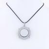 1 Piece Men's Women's Leather Necklace Collier Vintage Bib Retro Long Chain NL1029 Blue Rhinestone Sign view 3