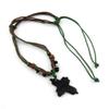 1 Piece Men's Women's Leather Necklace Collier Lady Beauty Mens Woman Costume NL2004 Cross Bone view 3