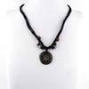 1 Piece Men's Women's Leather Necklace Collier Vintage Bib Retro Fashion Long Chain NL2005 Heart Flower view 2
