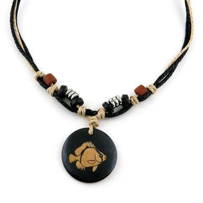1 Piece Men's Women's Leather Necklace Collier Vintage Bib Retro Fashion Long Chain NL2015 Piranha