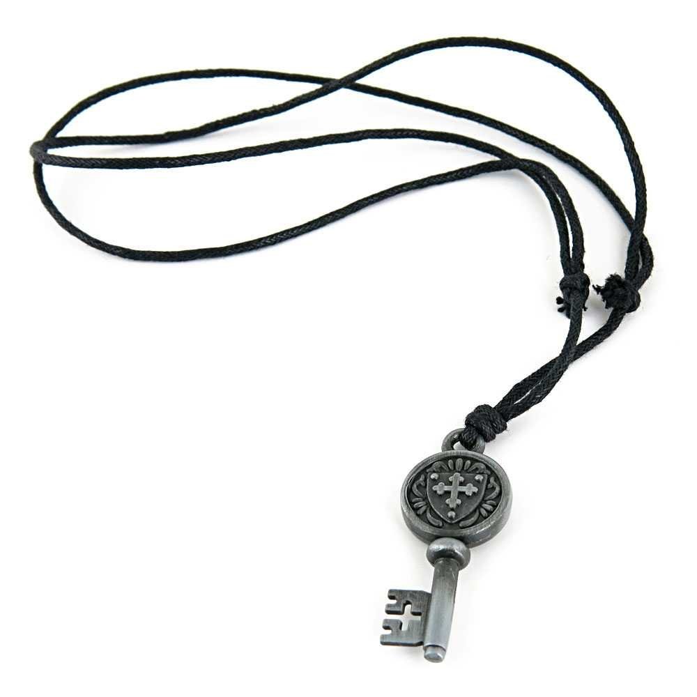 1 Piece Men's Women's Leather Necklace Collier Neck Lace Pendant Collar NL7001 Cross Key