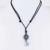 1 Piece Men's Women's Leather Necklace Collier Neck Lace Pendant Collar NL7001 Cross Key view 3