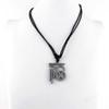 1 Piece Men's Women's Leather Necklace Collier Lady Beauty Mens Woman Costume NL7008 Fu Chinese Character view 2
