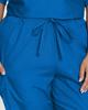 Landau Scrub Zone Unisex Relaxed Fit 2-Pocket Drawstring Cargo Scrub Pants 85221 Graphite view 4