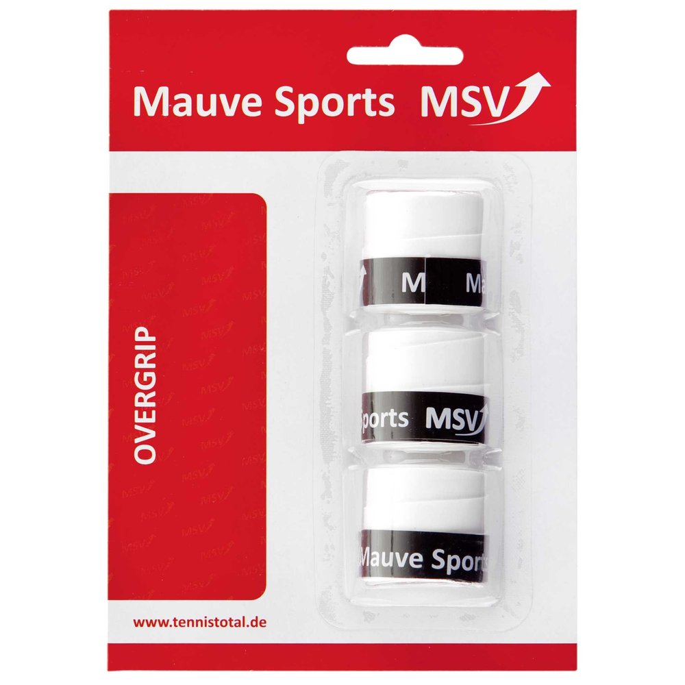 MSV Unisex's Cyber Wet Weib Overgrip (Pack of 3) -White, One Size, OneSize